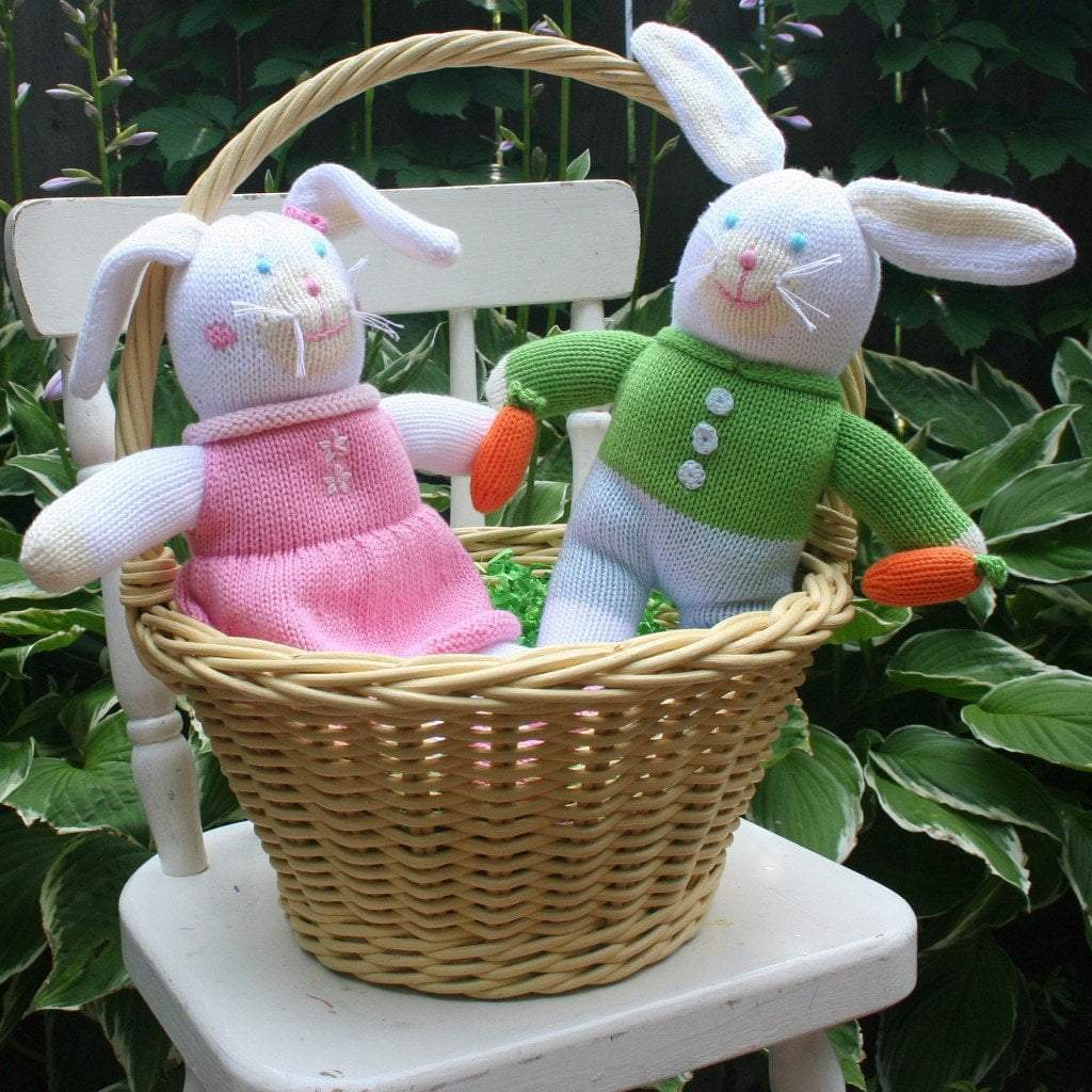 Harriett the Bunny Knit Doll: 7" Rattle