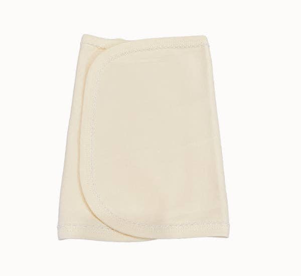 Burp Cloth - Picot Trim: Terry Cloth / (New White)White with White trim