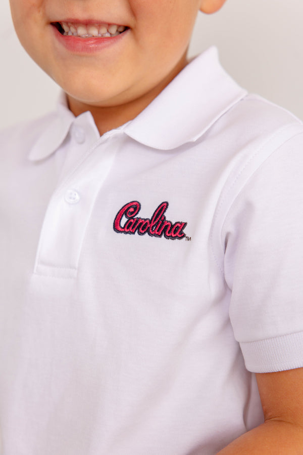South Carolina Prim & Proper Polo Short Sleeve- Pima- Back Stork