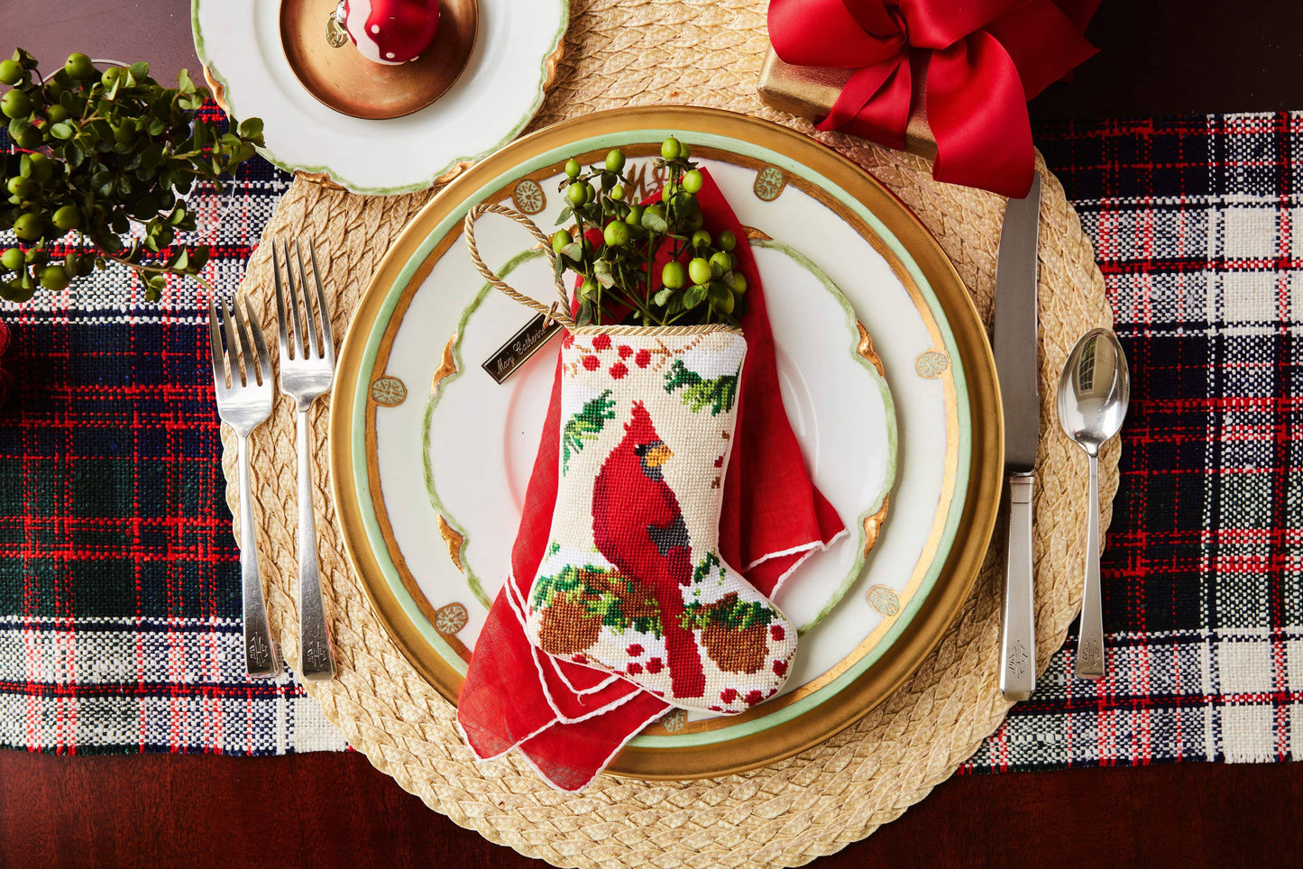 Charms: Silver Name Charm Stocking