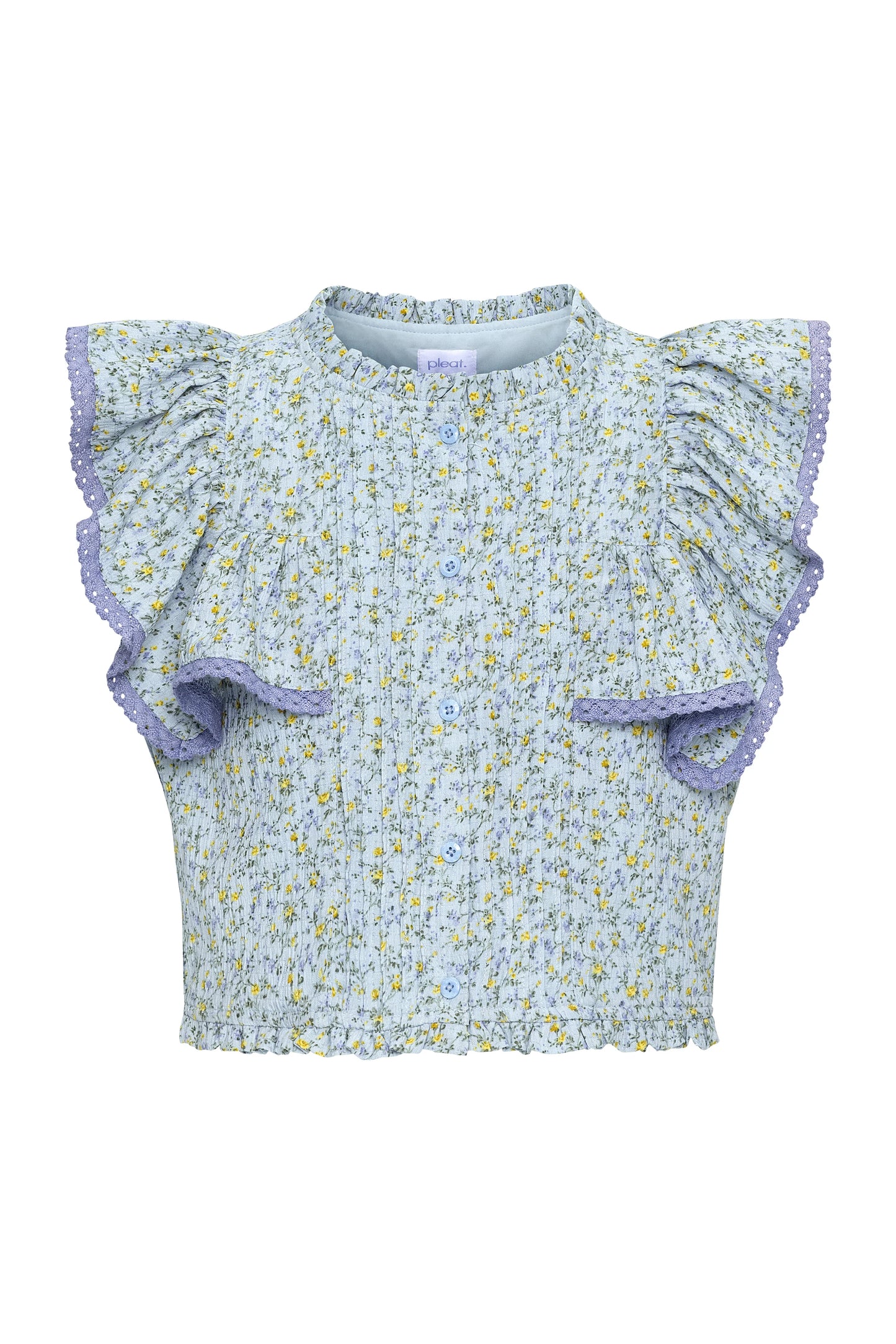 Posie Top, Blue Ditsy