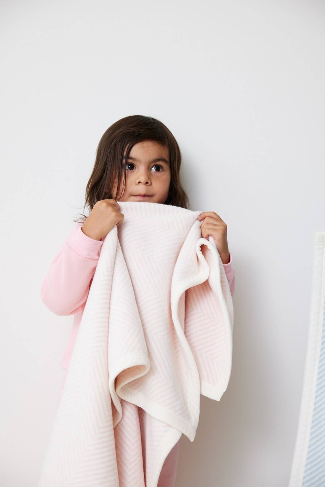 Harborview Herringbone Ballet Pink Mini Blanket: Mini