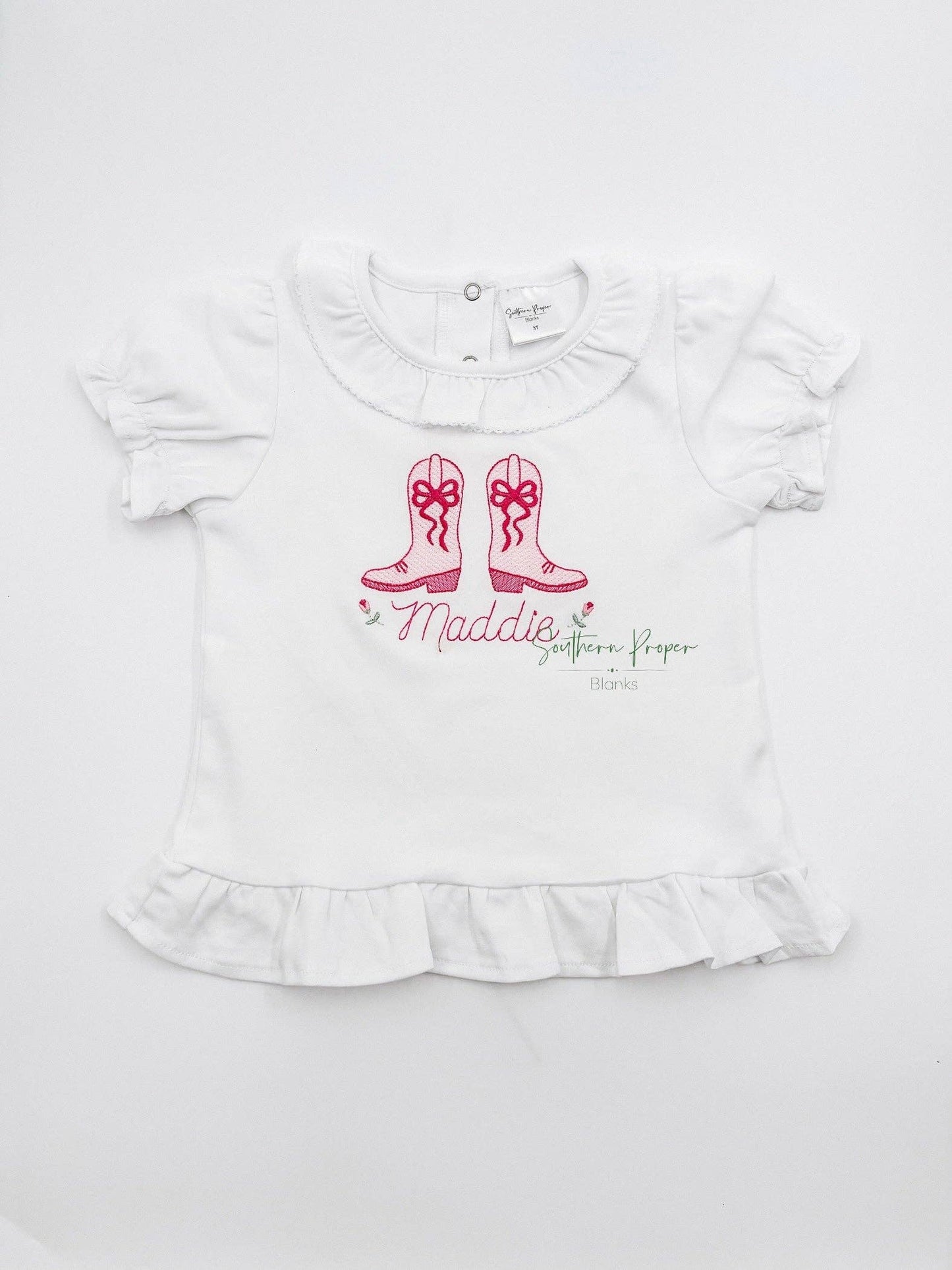 Shirt - Ruffle Neck: 12m