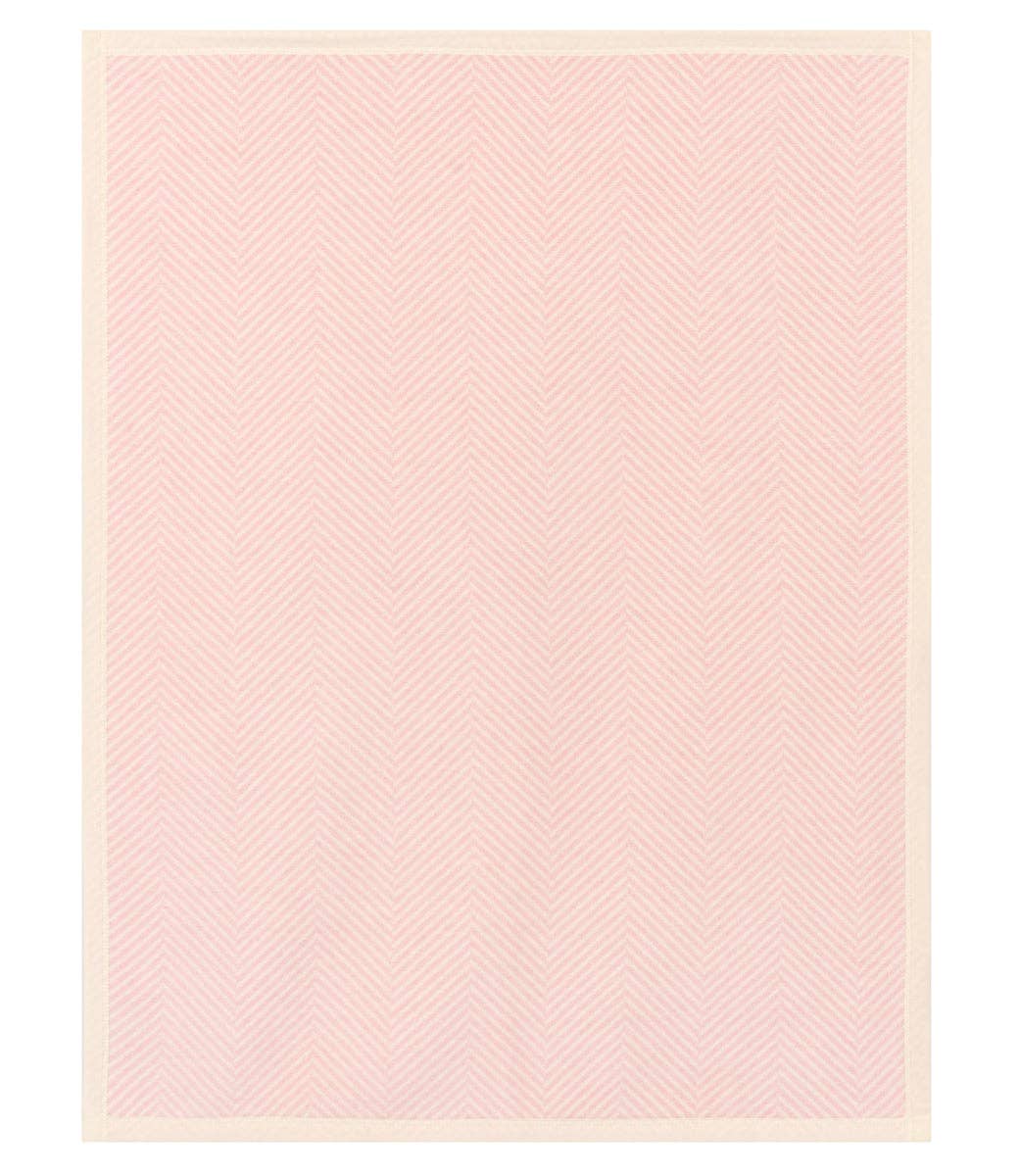 Harborview Herringbone Ballet Pink Mini Blanket: Mini