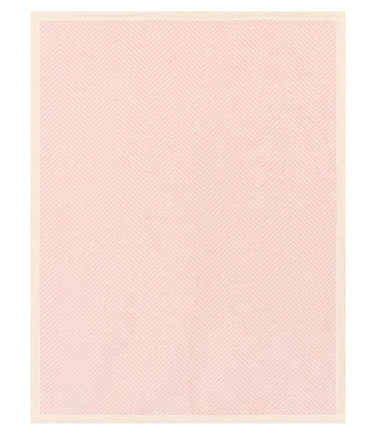 Harborview Herringbone Ballet Pink Mini Blanket: Mini