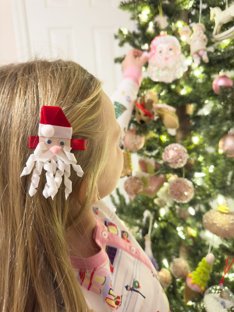 Santa Ribbon Art Clip