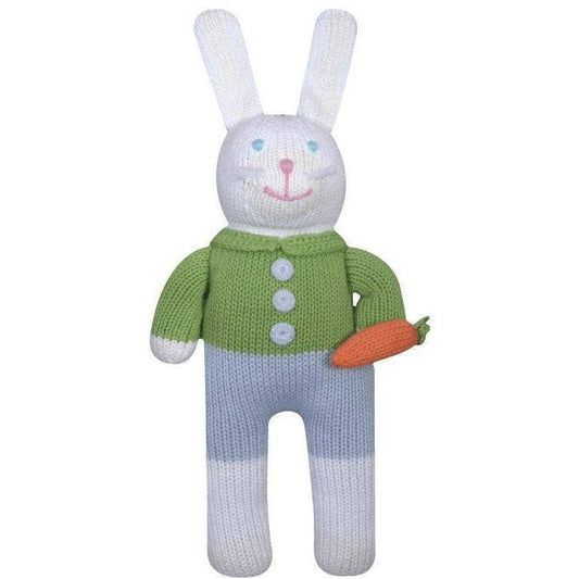 Collin the Bunny Knit Doll: 7" Rattle