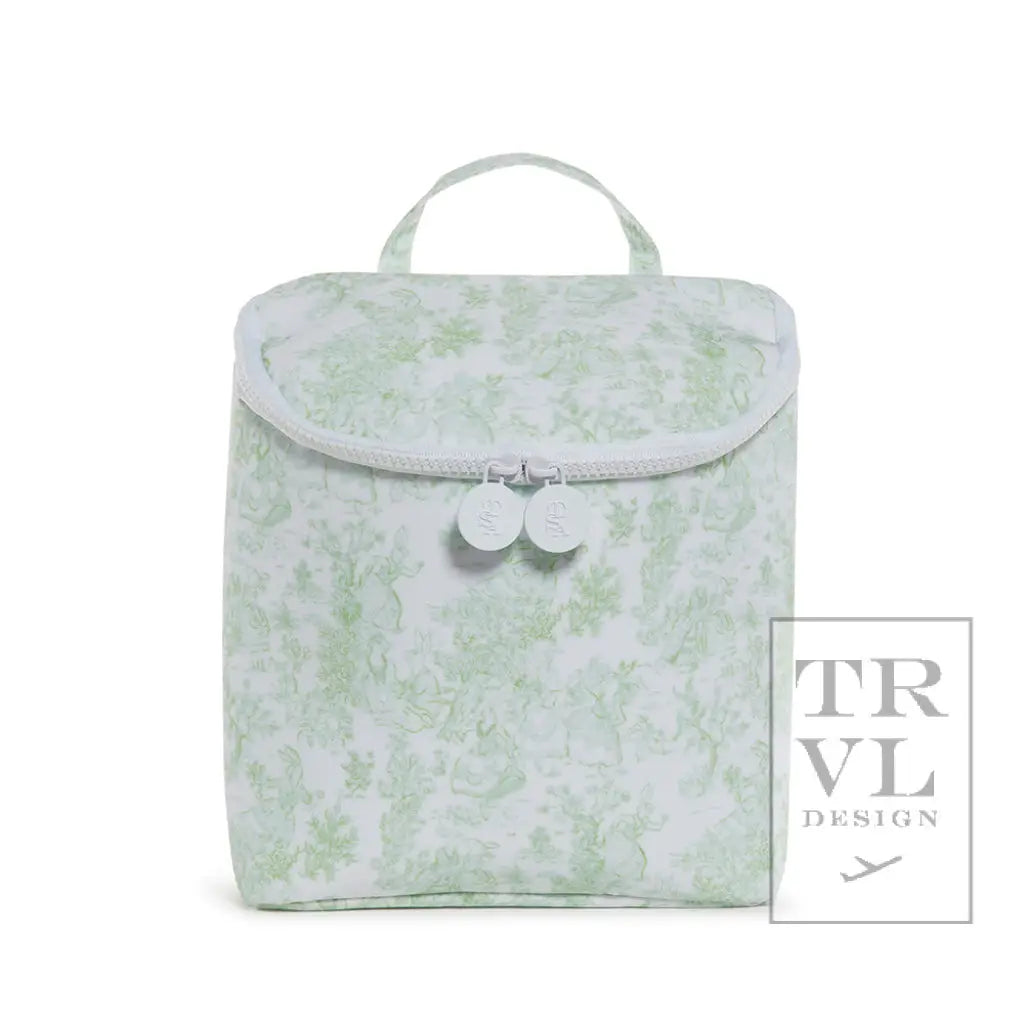 Take Away Lunch Bag-Insulated Bunny Toile Green