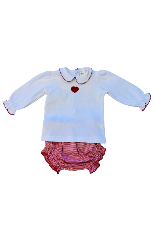 Crochet Heart Bloomer Set