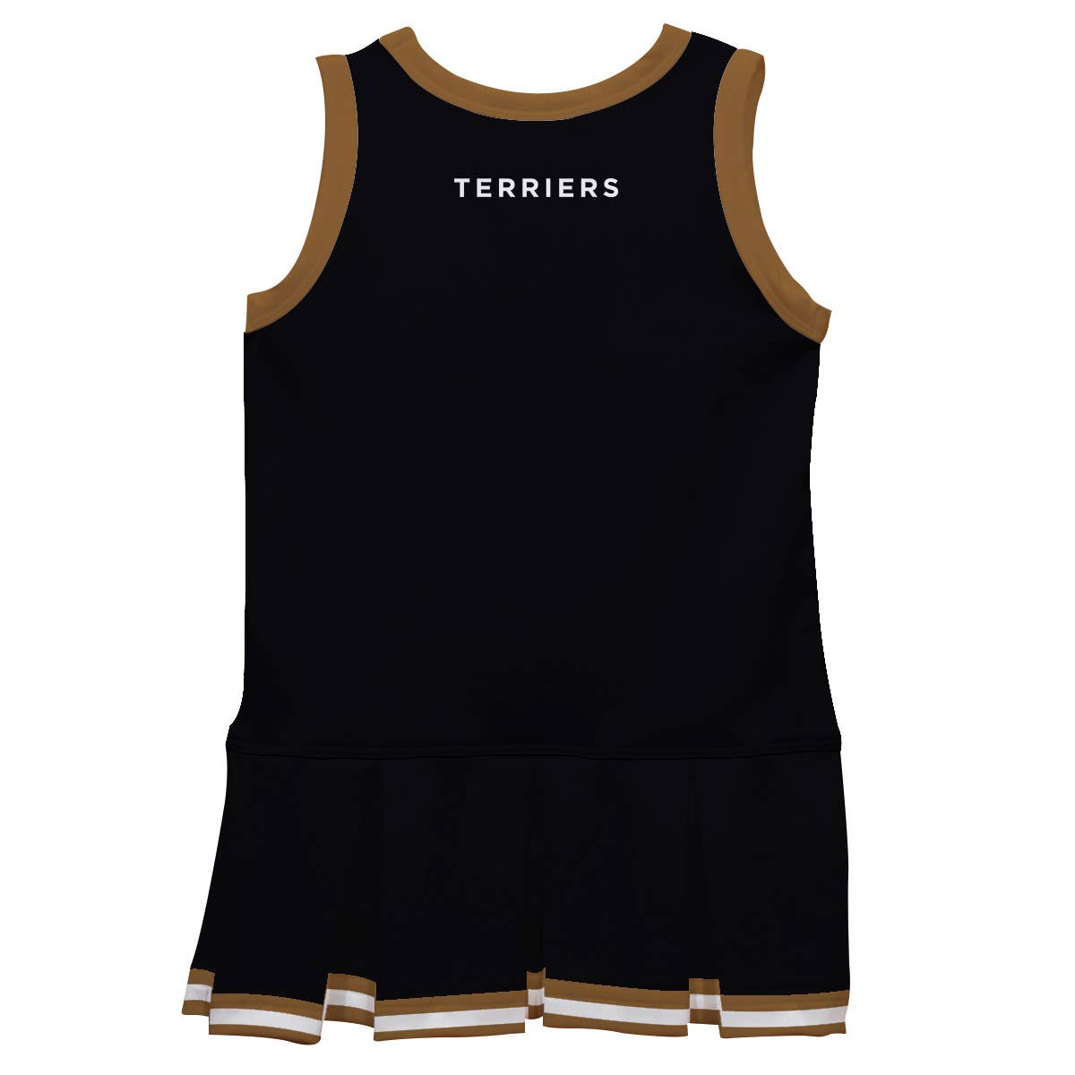 Wofford Terriers Black Sleeveless Cheerleader Dress: 4