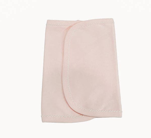 Burp Cloth - Picot Trim: Terry Cloth / (New White)White with White trim