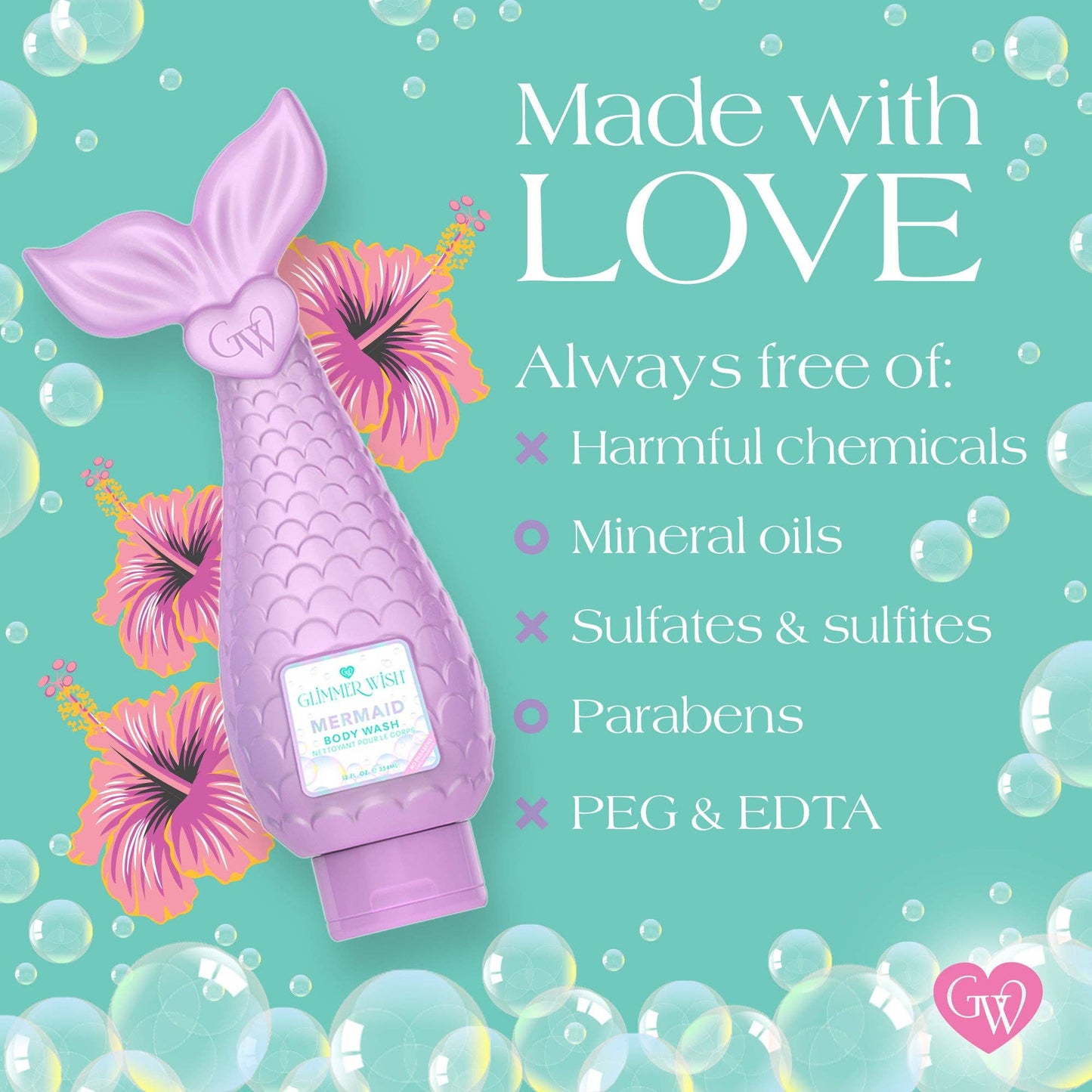 Mermaid Body Wash— Fragrance Free & Dye Free