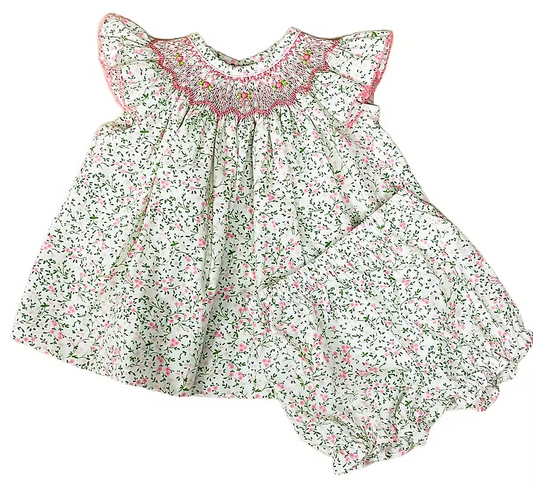 Rose Garden Bishop Dress with Bloomers