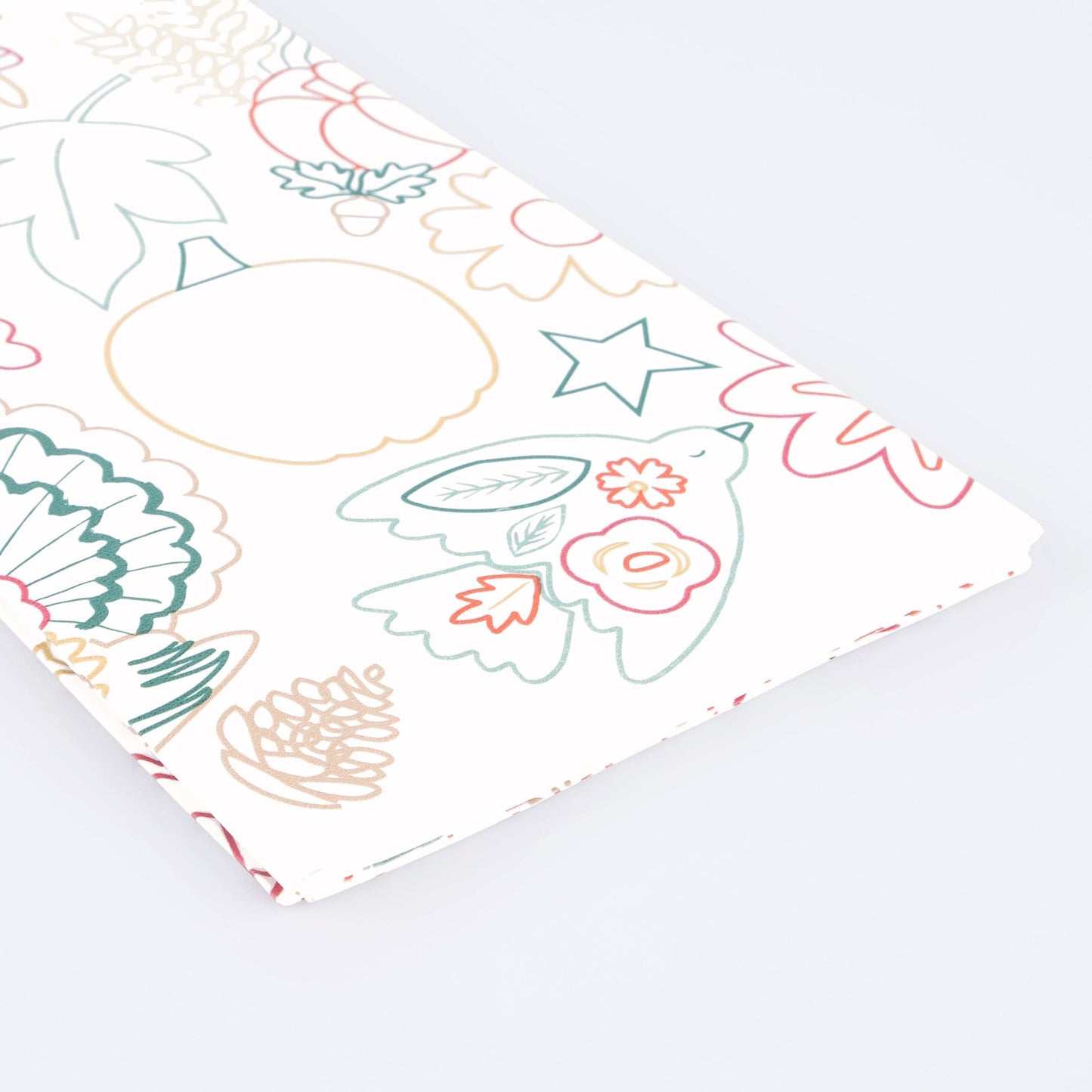 Thanksgiving Colour In Activity Tablecloth