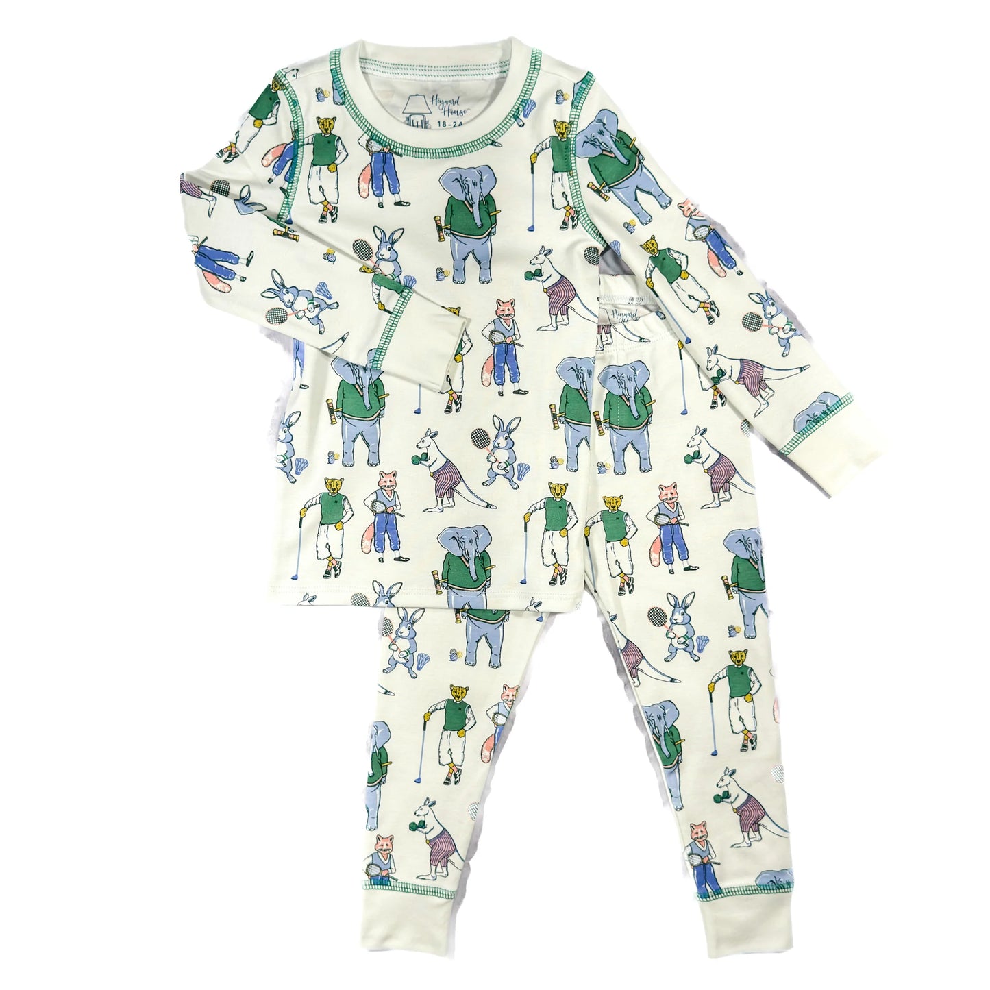 Athletic Animal Club Pajama Set