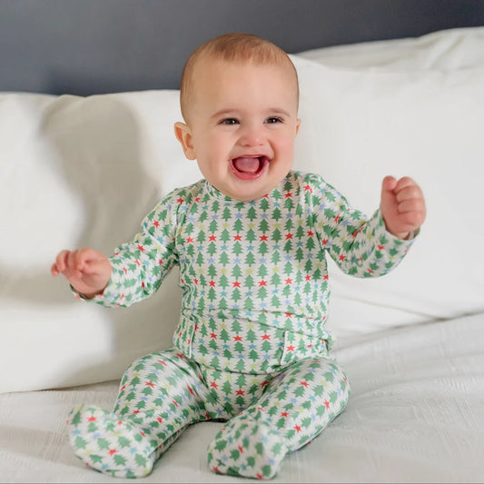 Preston Romper- Tree Topper Stars