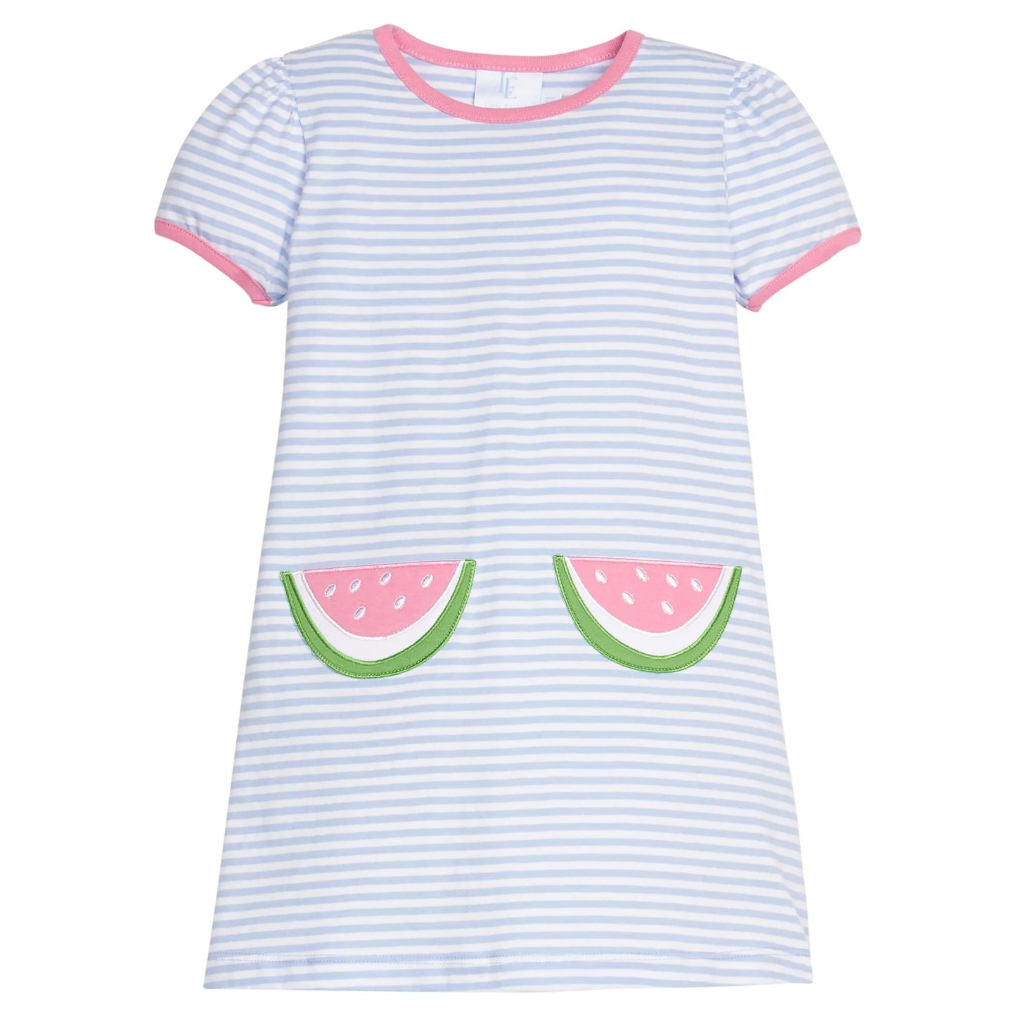 Applique Pocket Dress, Watermelon