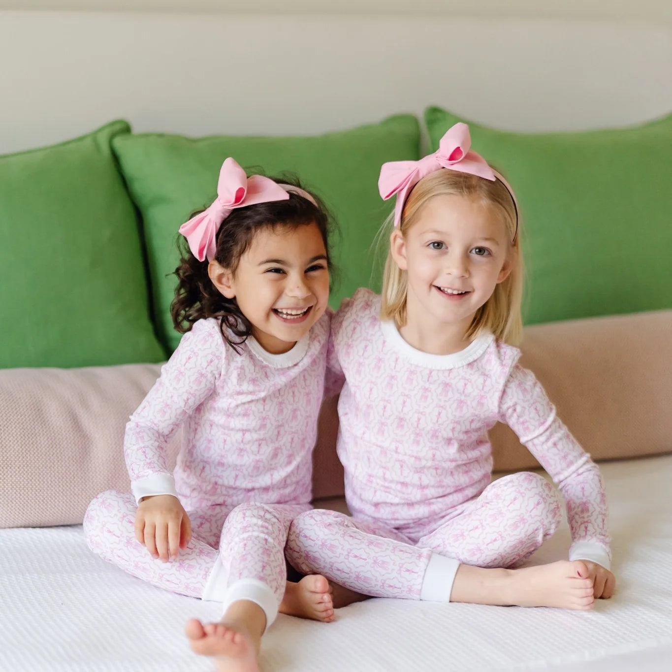 Ava Girls' Pajama Pant Set- Ballet and Bows