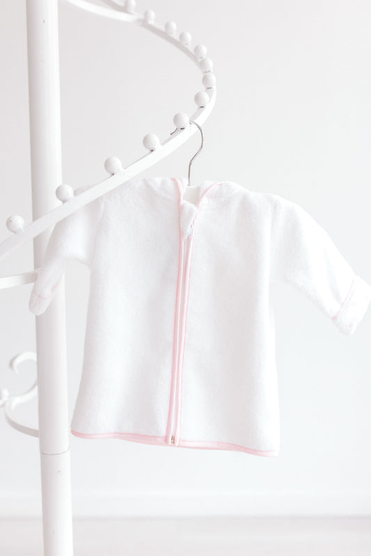 Baby Bathrobe - Pink Dots