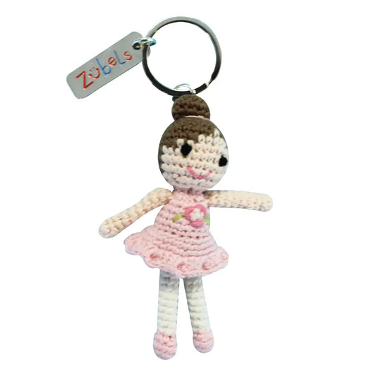 Ballerina Crochet Key Chain