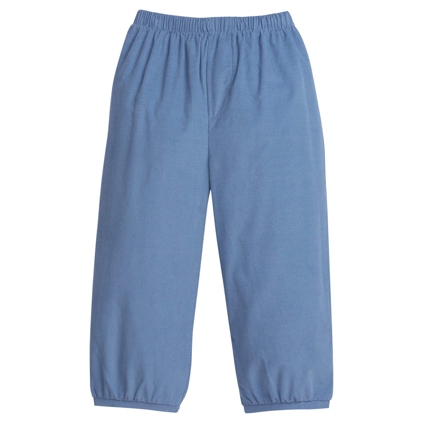 Banded Pants-Stormy Blue Corduroy
