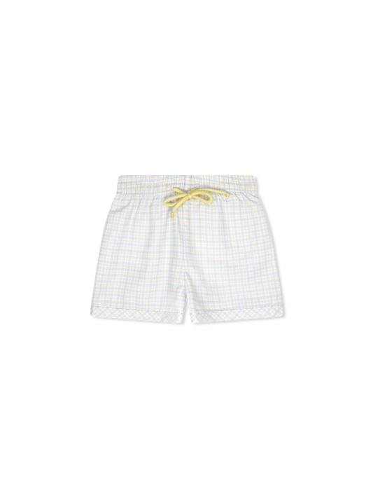 Barnes Bathing Suit - Cornflower Check