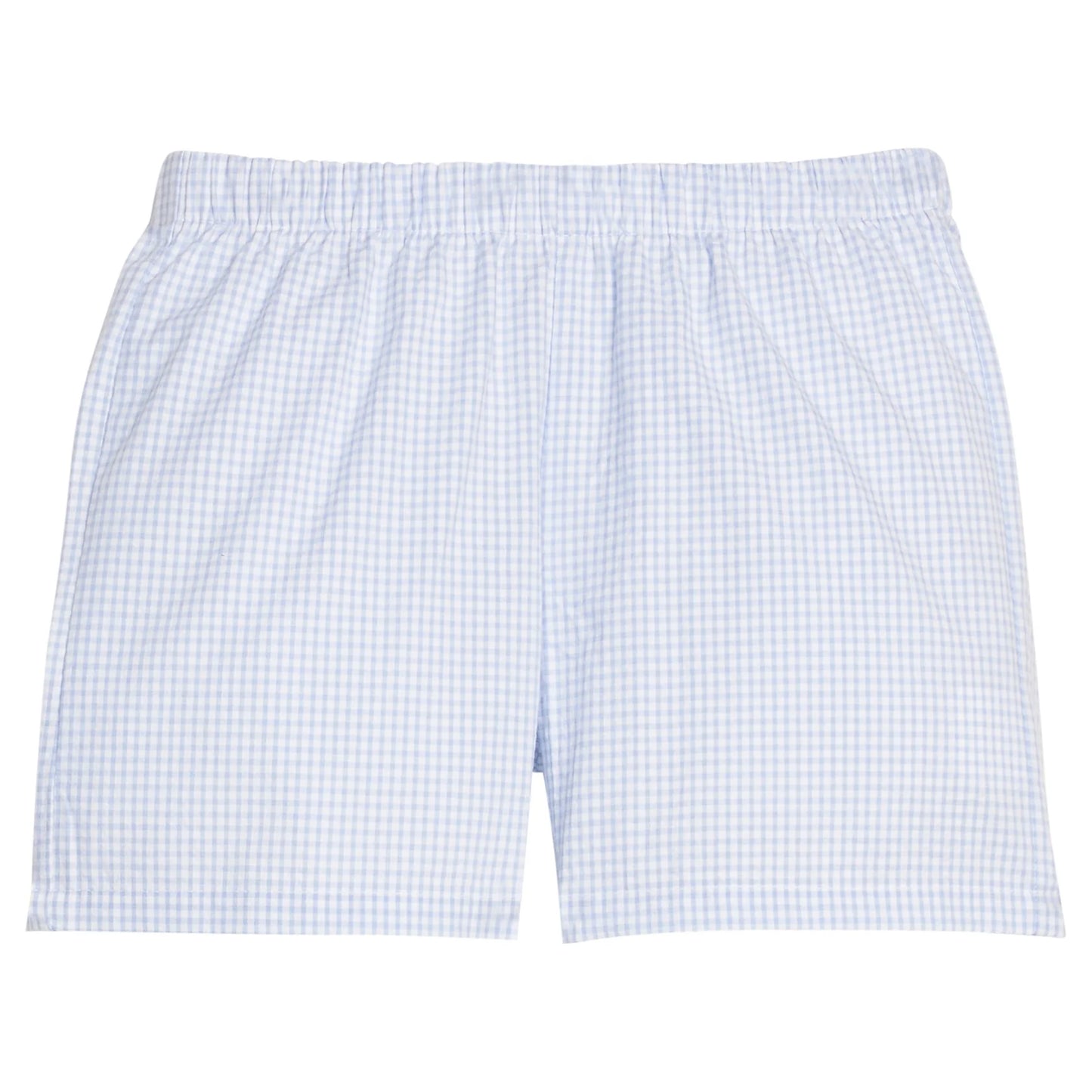 Basic Short, Light Blue Seersucker Gingham