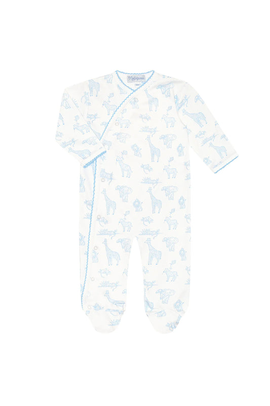 Blue Safari Crossover Footie