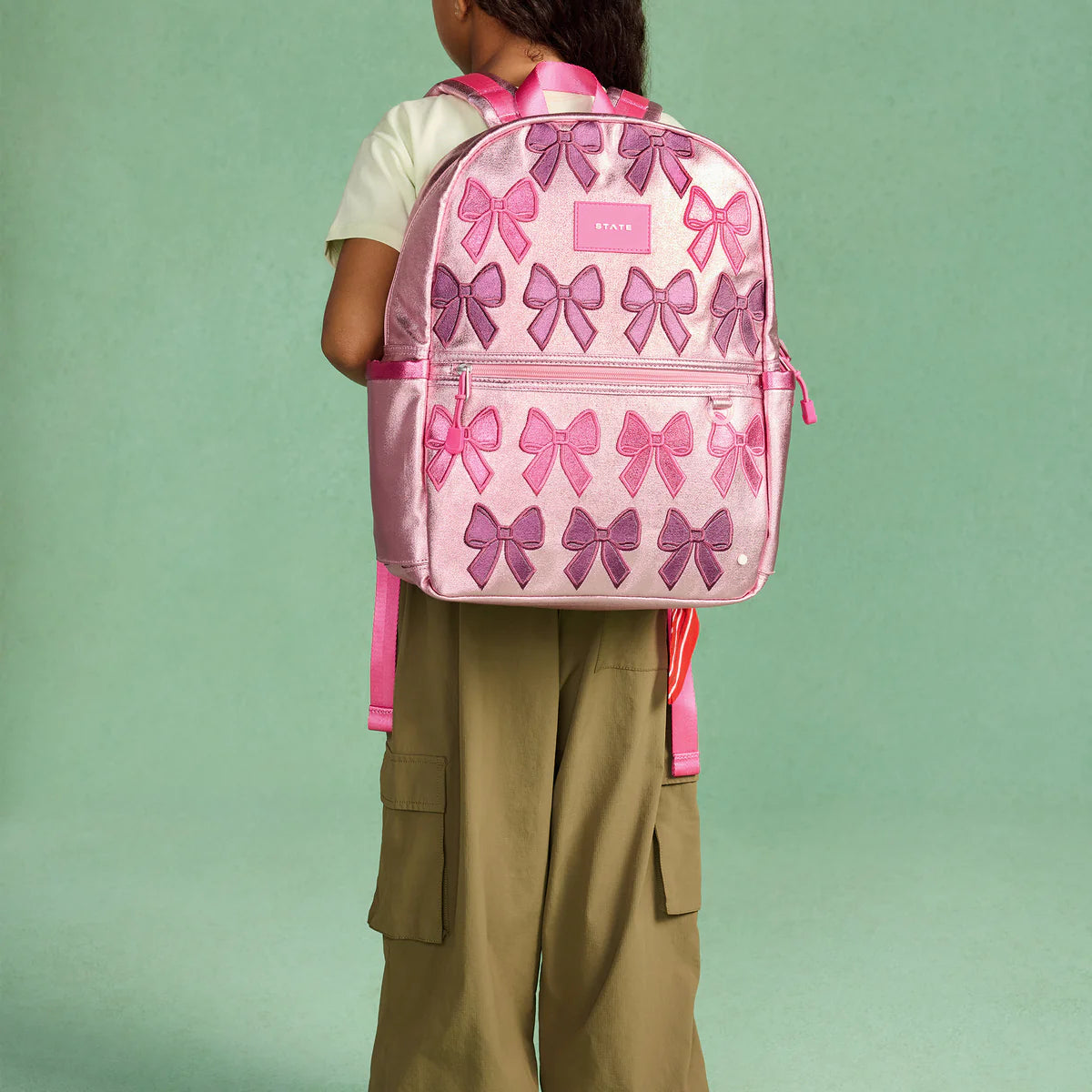 Kane Backpack -Metallic Patchwork Bows