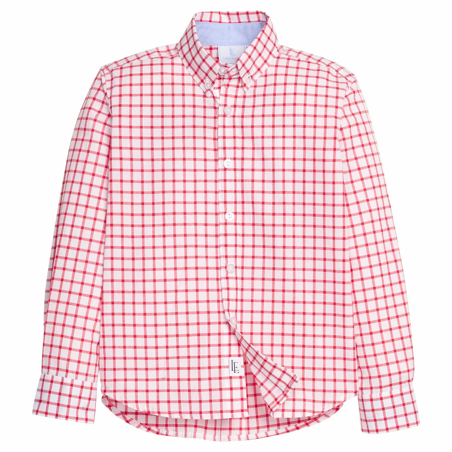Button Down Shirt - Red Windowpane