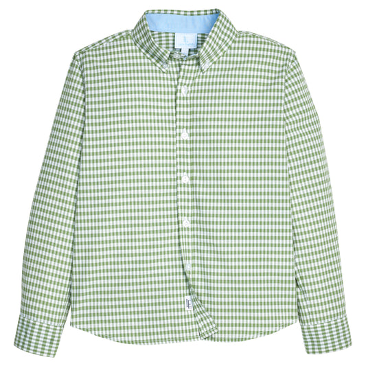 Button Down Shirt- Watercress Gingham