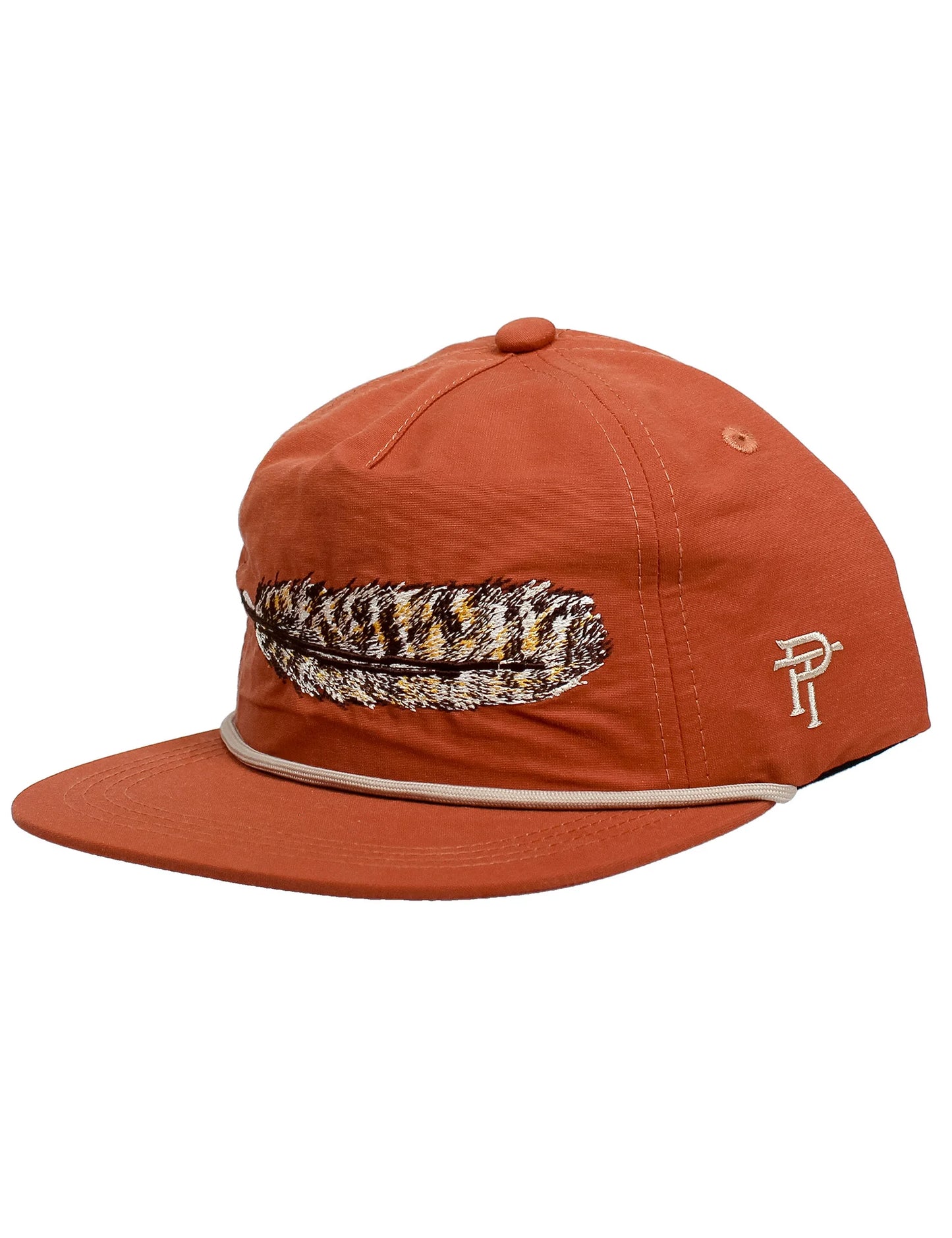 Classic Rope Hat Turkey Feather