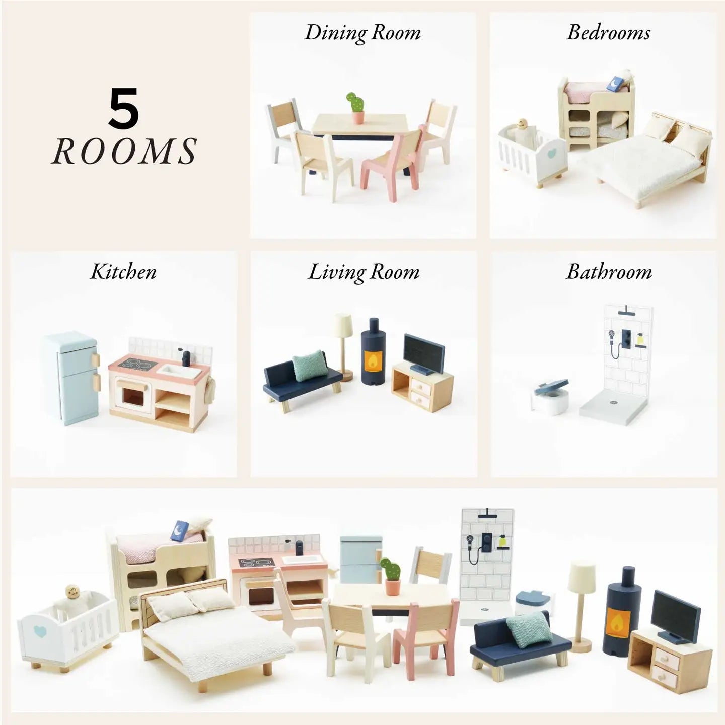 Complete Doll House Furniture