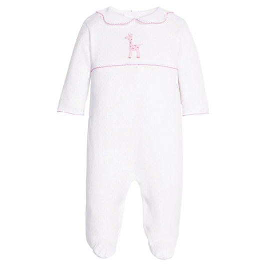 Crochet Footie - Pink Giraffe