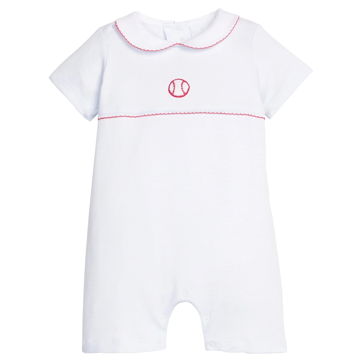 Crochet Ream Romper - Baseball