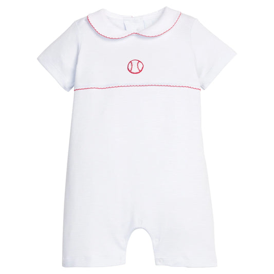 Crochet Ream Romper - Baseball