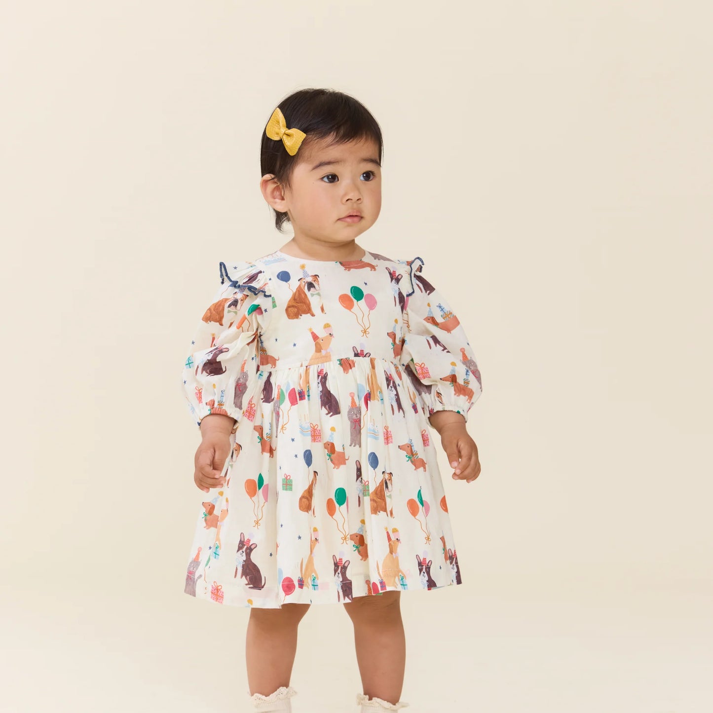 Brooke Dress- Party Pets Diaper Set