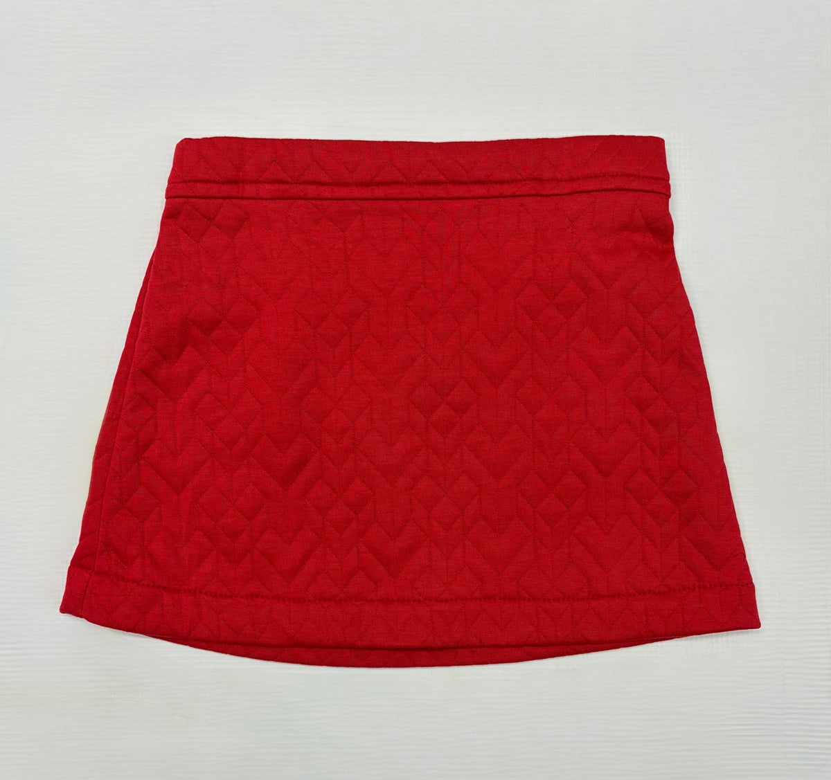 Red Quilted Skirt