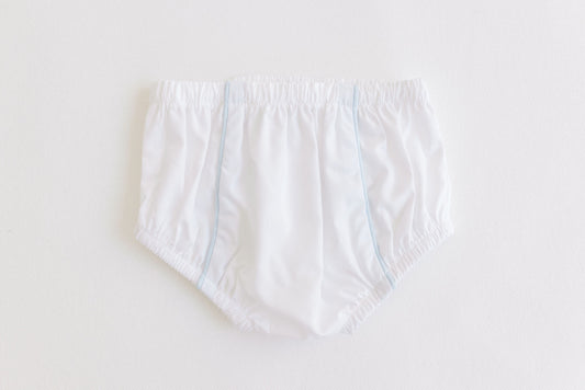 Diaper Cover - Blue Trim