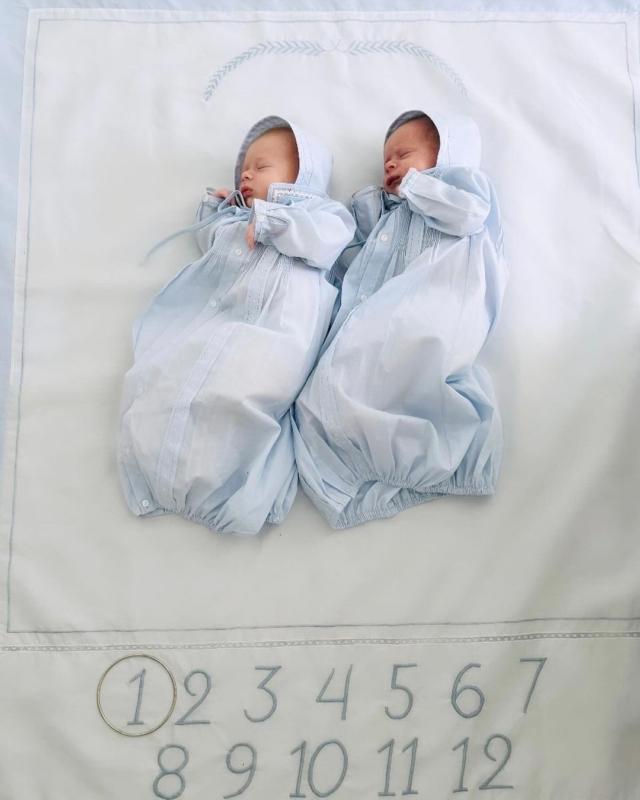 Milestone Blanket- Blue