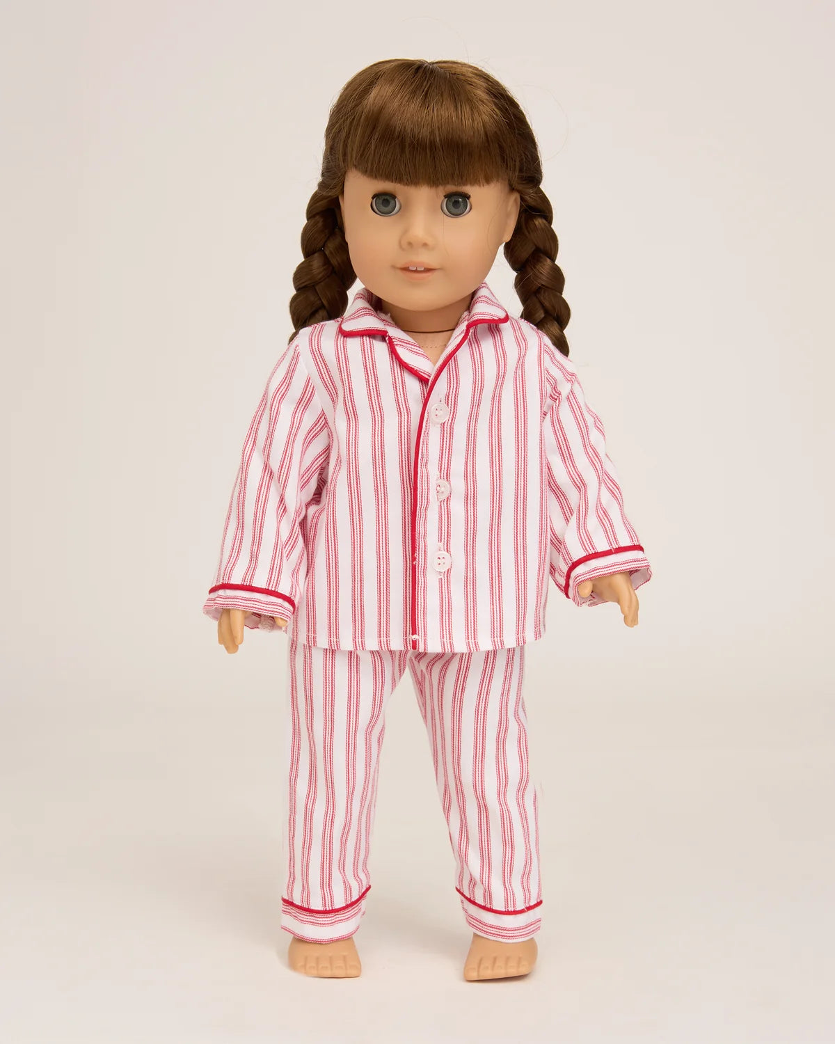 Antique Red Ticking Doll Pajama