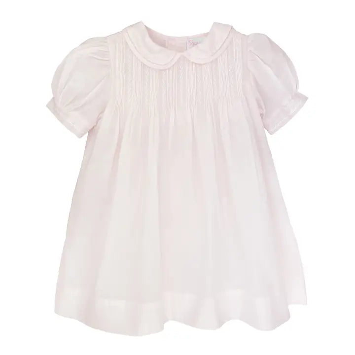 Dress with Pintucks and Feather Stitching