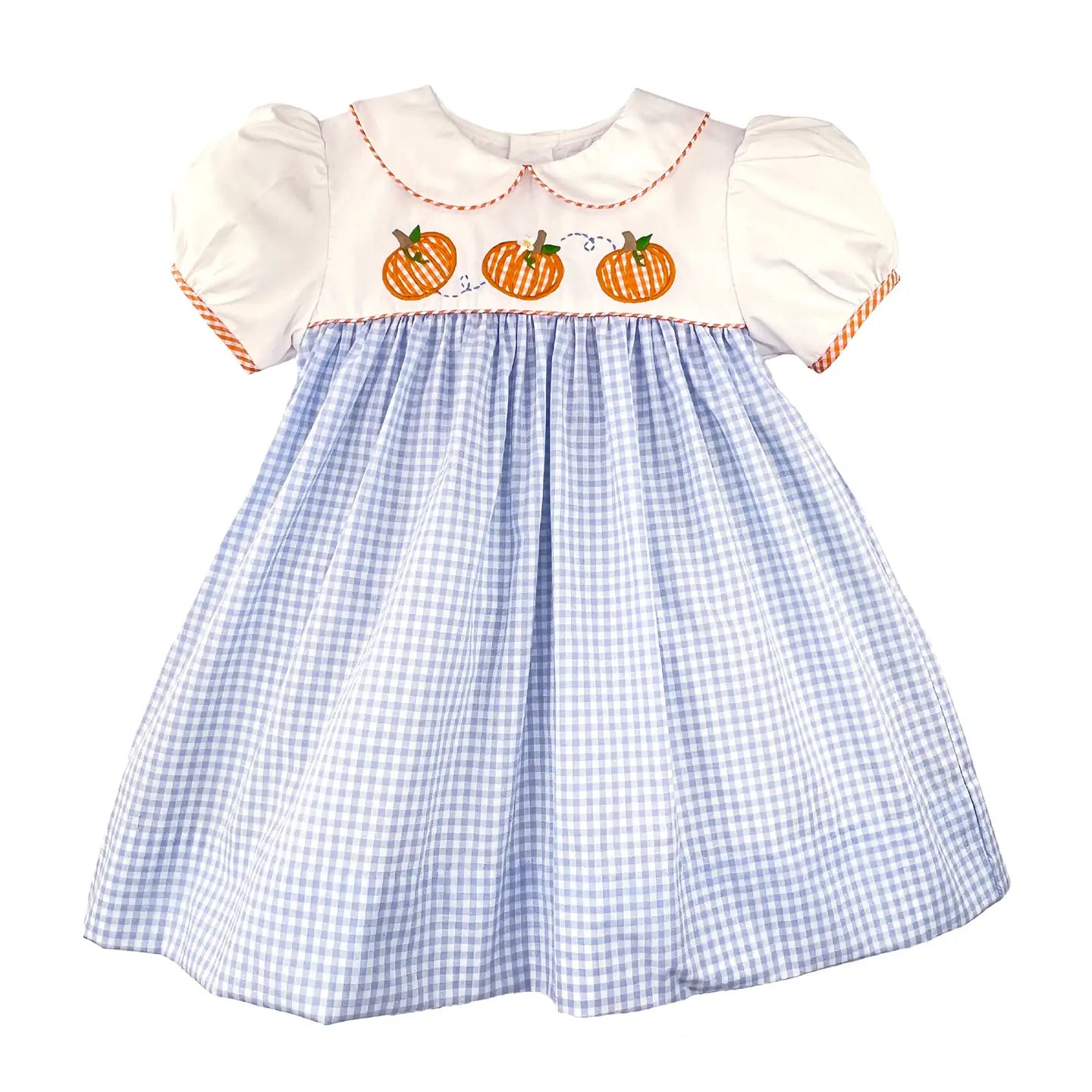 Dress with Pumpkin Appliques