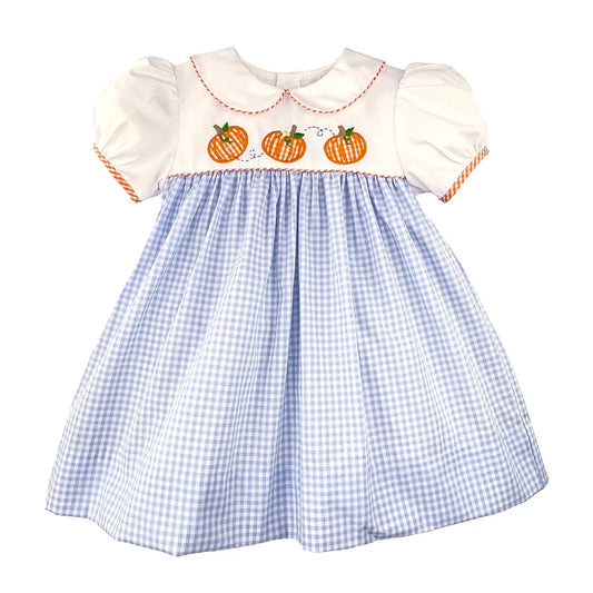 Dress with Pumpkin Appliques
