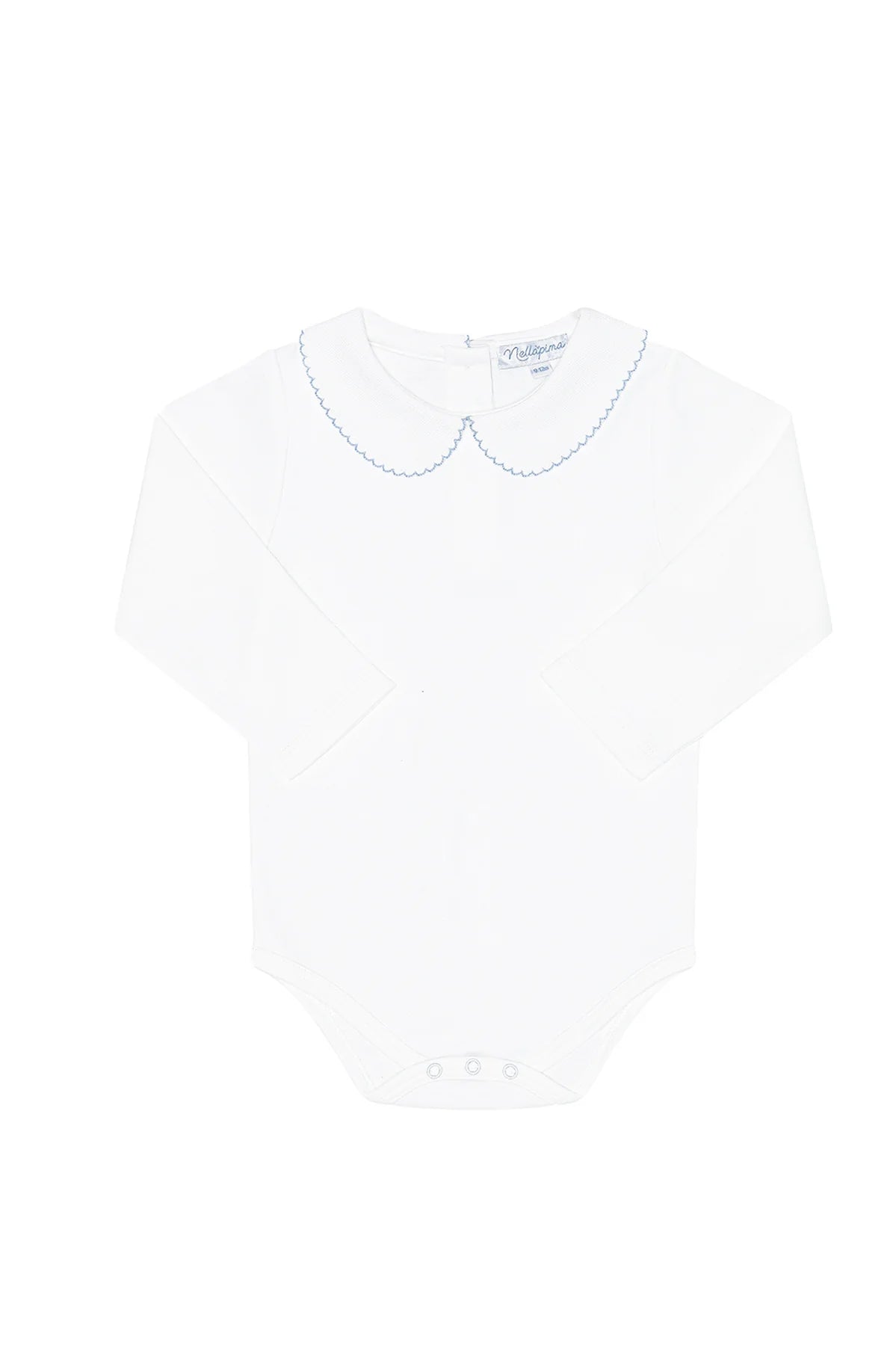 Elise Peter Pan Collar Onesie-Blue