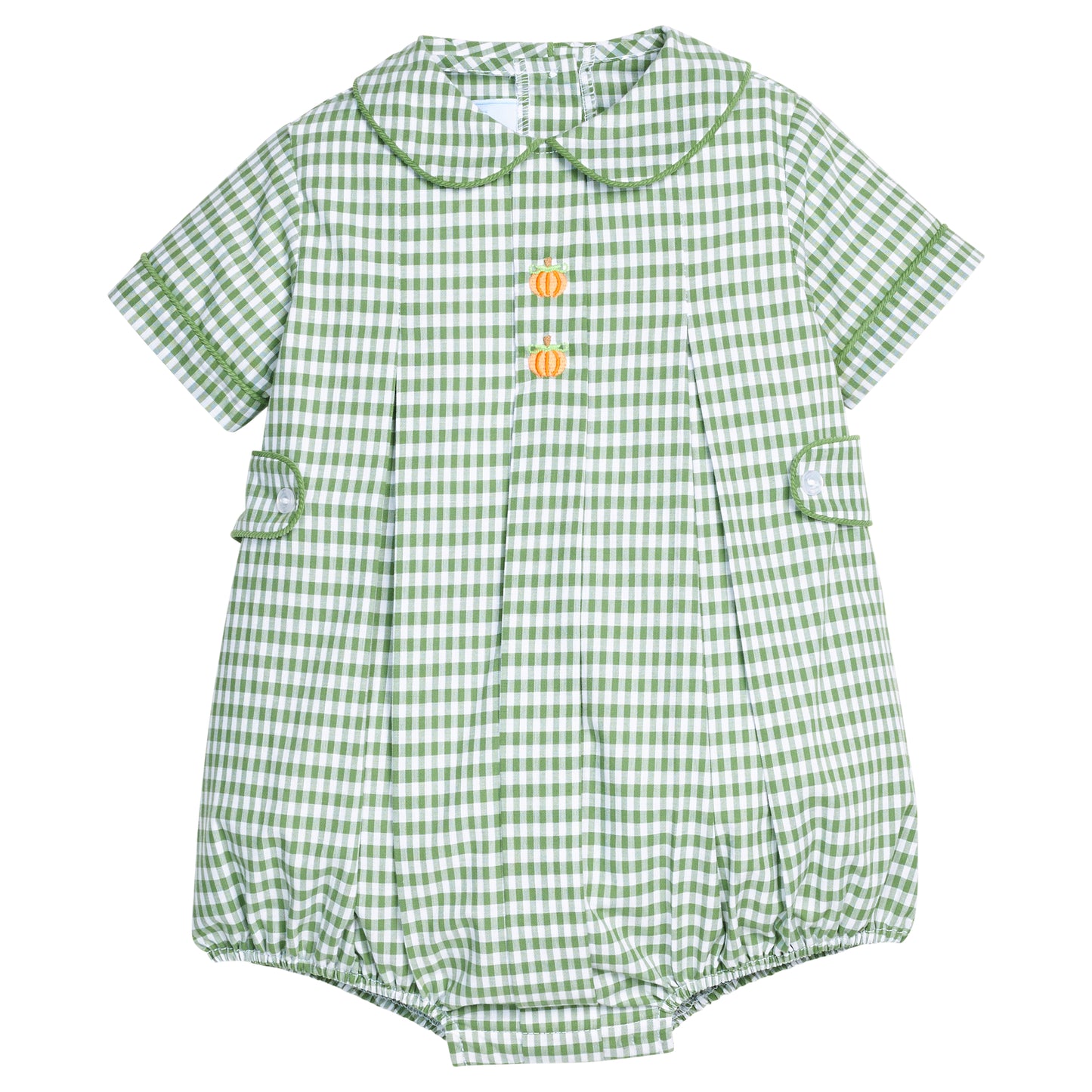 Embroidered Nicholas Bubble- Pumpkin