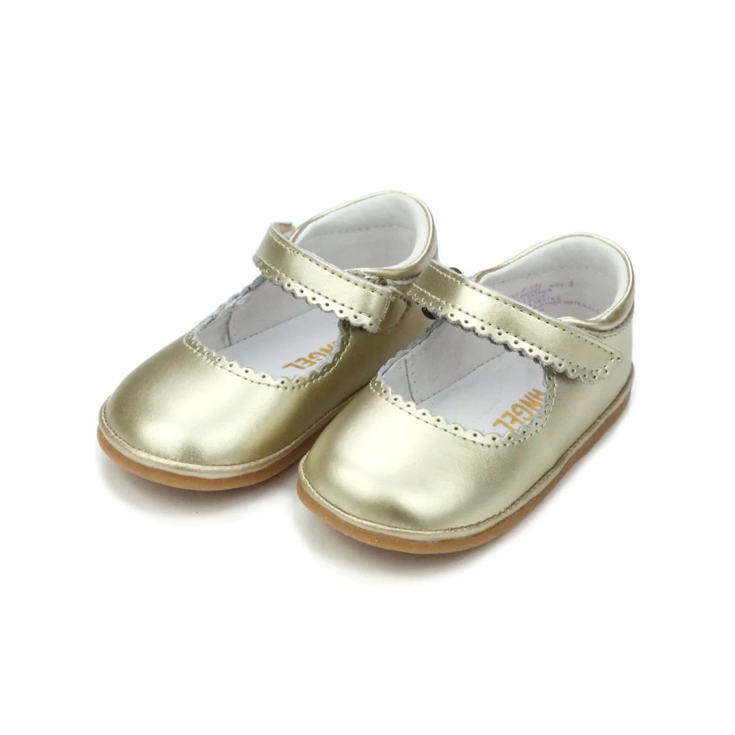 Cara Scalloped Mary Jane - Gold