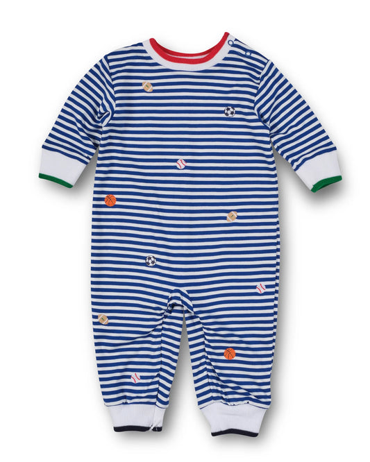 Striped Knit Longall with Sports Balls