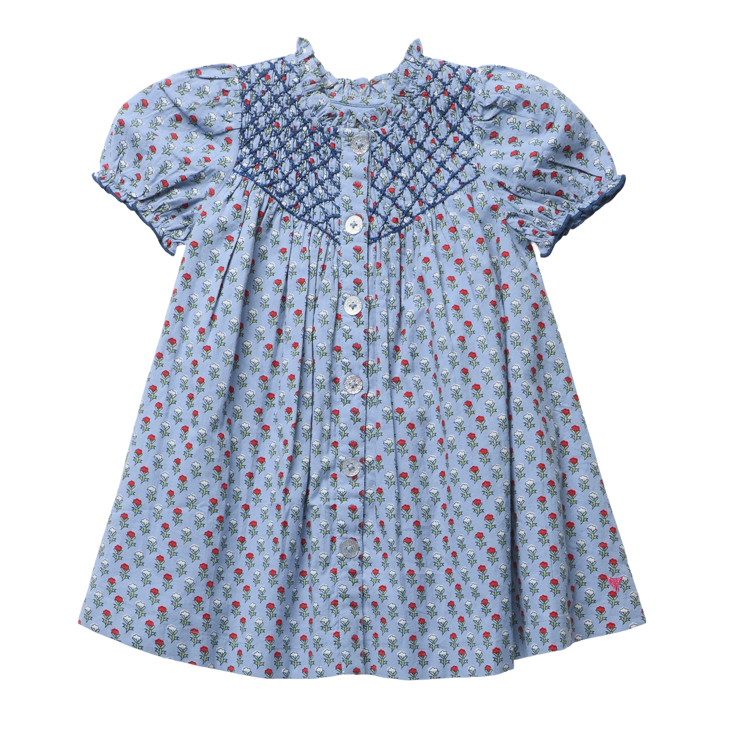 Lucia Dress- Light Blue Carnation