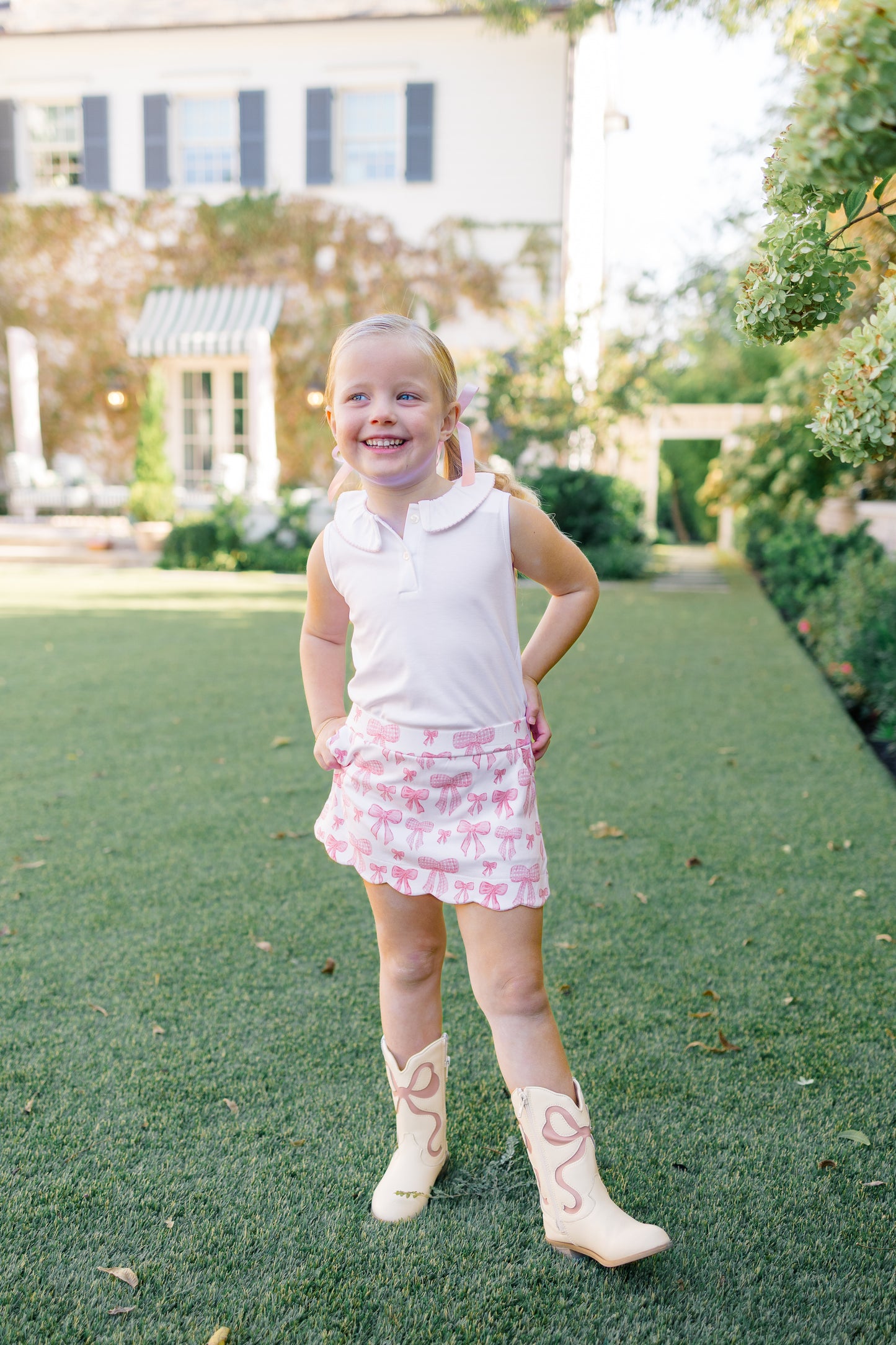 Grosgrain Scallop Skort